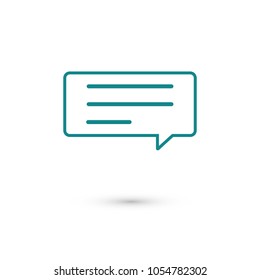 Chat icon. Voice speech bubble vector icon. Messages icon. Communicate symbol. Dialogue of people