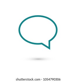 Chat icon. Voice speech bubble vector icon. Messages icon. Communicate symbol. Dialogue of people