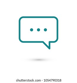 Chat icon. Voice speech bubble vector icon. Messages icon. Communicate symbol. Dialogue of people