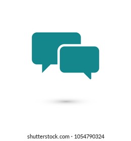 Chat icon. Voice speech bubble vector icon. Messages icon. Communicate symbol. Dialogue of people