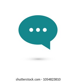 Chat icon. Voice speech bubble vector icon. Messages icon. Communicate symbol. Dialogue of people