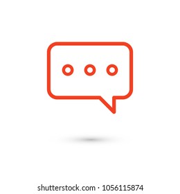 Chat icon. Voice speech bubble vector icon. Messages icon. Communicate symbol. Dialogue of people