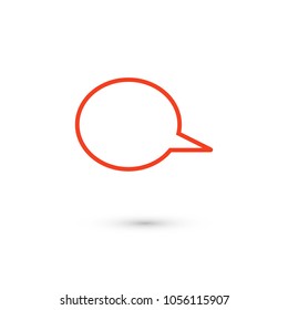Chat icon. Voice speech bubble vector icon. Messages icon. Communicate symbol. Dialogue of people