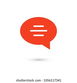 Chat icon. Voice speech bubble vector icon. Messages icon. Communicate symbol. Dialogue of people