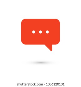 Chat icon. Voice speech bubble vector icon. Messages icon. Communicate symbol. Dialogue of people