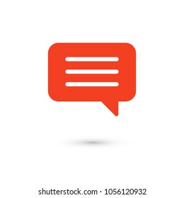 Chat icon. Voice speech bubble vector icon. Messages icon. Communicate symbol. Dialogue of people