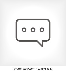 Chat icon. Voice speech bubble vector icon. Messages icon. Communicate symbol. Dialogue of people