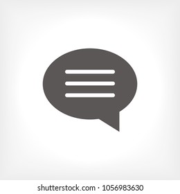 Chat icon. Voice speech bubble vector icon. Messages icon. Communicate symbol. Dialogue of people