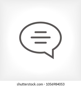 Chat icon. Voice speech bubble vector icon. Messages icon. Communicate symbol. Dialogue of people