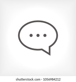 Chat icon. Voice speech bubble vector icon. Messages icon. Communicate symbol. Dialogue of people