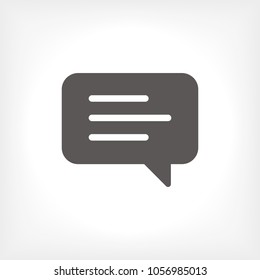 Chat icon. Voice speech bubble vector icon. Messages icon. Communicate symbol. Dialogue of people