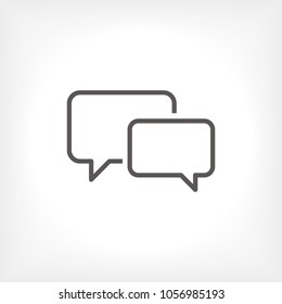 Chat icon. Voice speech bubble vector icon. Messages icon. Communicate symbol. Dialogue of people