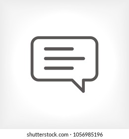 Chat icon. Voice speech bubble vector icon. Messages icon. Communicate symbol. Dialogue of people