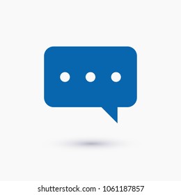 Chat icon. Voice speech bubble vector icon. Messages icon. Communicate symbol. Dialogue of people