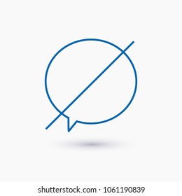 Chat icon. Voice speech bubble vector icon. Messages icon. Communicate symbol. Dialogue of people