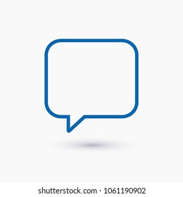 Chat icon. Voice speech bubble vector icon. Messages icon. Communicate symbol. Dialogue of people
