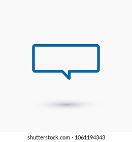 Chat icon. Voice speech bubble vector icon. Messages icon. Communicate symbol. Dialogue of people