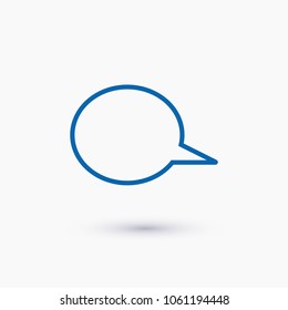 Chat icon. Voice speech bubble vector icon. Messages icon. Communicate symbol. Dialogue of people