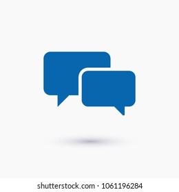 Chat icon. Voice speech bubble vector icon. Messages icon. Communicate symbol. Dialogue of people