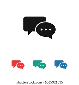 Chat icon. Voice speech bubble vector icon. Messages icon. Communicate symbol. Dialogue of people