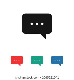 Chat icon. Voice speech bubble vector icon. Messages icon. Communicate symbol. Dialogue of people