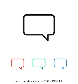 Chat icon. Voice speech bubble vector icon. Messages icon. Communicate symbol. Dialogue of people