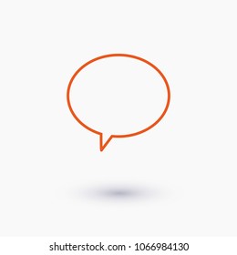 Chat icon. Voice speech bubble vector icon. Messages icon. Communicate symbol. Dialogue of people