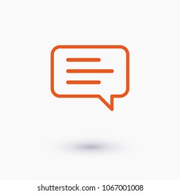 Chat icon. Voice speech bubble vector icon. Messages icon. Communicate symbol. Dialogue of people