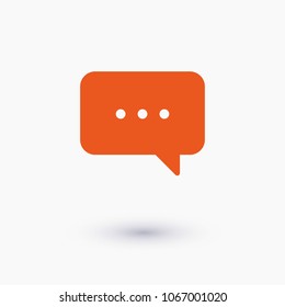 Chat icon. Voice speech bubble vector icon. Messages icon. Communicate symbol. Dialogue of people