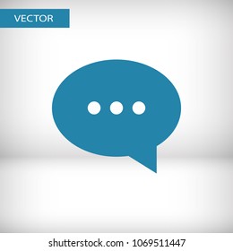 Chat icon. Voice speech bubble vector icon. Messages icon. Communicate symbol. Dialogue of people