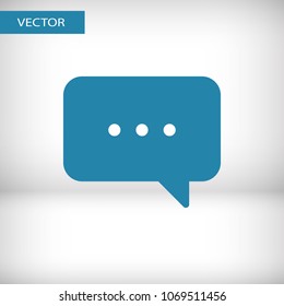 Chat icon. Voice speech bubble vector icon. Messages icon. Communicate symbol. Dialogue of people
