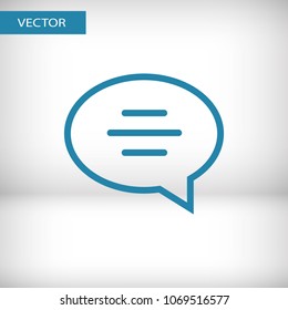 Chat icon. Voice speech bubble vector icon. Messages icon. Communicate symbol. Dialogue of people