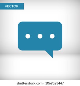Chat icon. Voice speech bubble vector icon. Messages icon. Communicate symbol. Dialogue of people