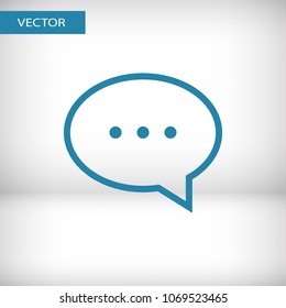 Chat icon. Voice speech bubble vector icon. Messages icon. Communicate symbol. Dialogue of people
