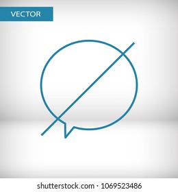 Chat icon. Voice speech bubble vector icon. Messages icon. Communicate symbol. Dialogue of people