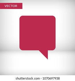 Chat icon. Voice speech bubble vector icon. Messages icon. Communicate symbol. Dialogue of people