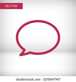 Chat icon. Voice speech bubble vector icon. Messages icon. Communicate symbol. Dialogue of people