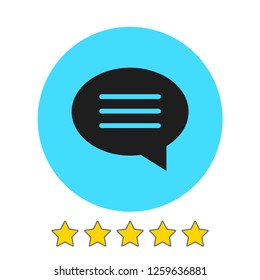 Chat icon. Voice speech bubble vector icon. Messages icon. Communicate symbol. Dialogue of people