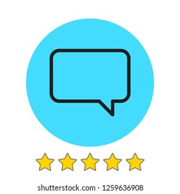 Chat icon. Voice speech bubble vector icon. Messages icon. Communicate symbol. Dialogue of people