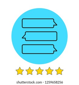 Chat icon. Voice speech bubble vector icon. Messages icon. Communicate symbol. Dialogue of people