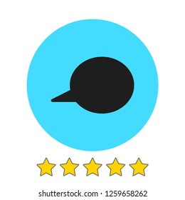 Chat icon. Voice speech bubble vector icon. Messages icon. Communicate symbol. Dialogue of people