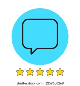 Chat icon. Voice speech bubble vector icon. Messages icon. Communicate symbol. Dialogue of people