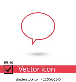 Chat icon. Voice speech bubble vector icon. Messages icon. Communicate symbol. Dialogue of people