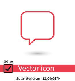 Chat icon. Voice speech bubble vector icon. Messages icon. Communicate symbol. Dialogue of people