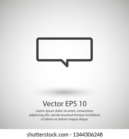 Chat icon. Voice speech bubble vector icon. Messages icon. Communicate symbol. Dialogue of people