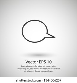 Chat icon. Voice speech bubble vector icon. Messages icon. Communicate symbol. Dialogue of people