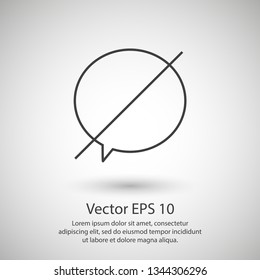 Chat icon. Voice speech bubble vector icon. Messages icon. Communicate symbol. Dialogue of people