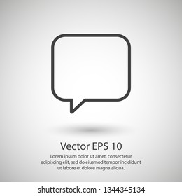 Chat icon. Voice speech bubble vector icon. Messages icon. Communicate symbol. Dialogue of people