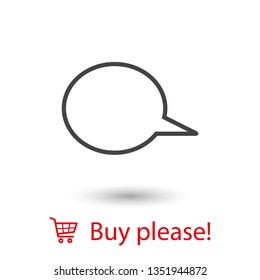 Chat icon. Voice speech bubble vector icon. Messages icon. Communicate symbol. Dialogue of people