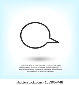Chat icon. Voice speech bubble vector icon. Messages icon. Communicate symbol. Dialogue of people